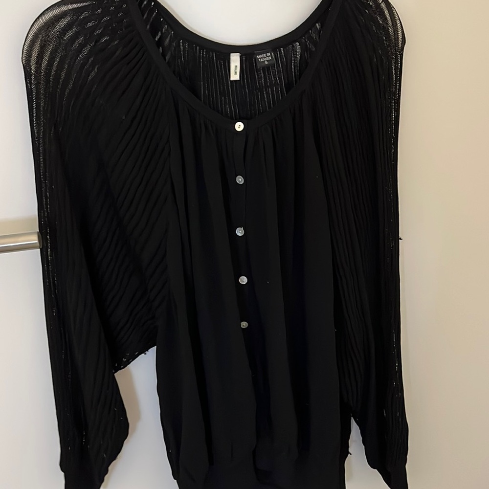 Long sleeve black sweater